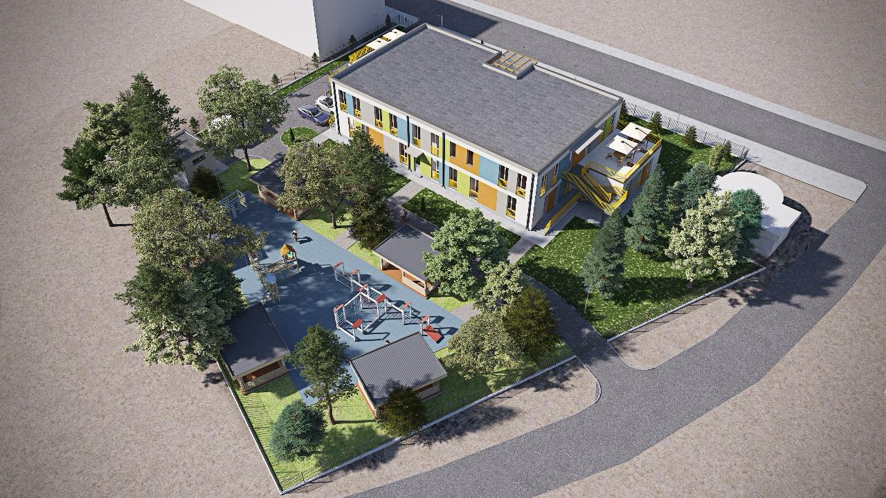 ქალაქ ფოთში ახალი საბავშვო ბაღის მშენებლობა მიმდინარეობს